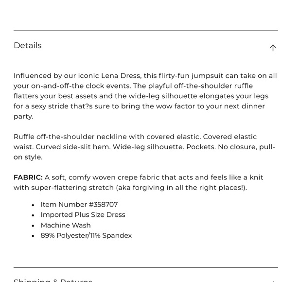 Lane Bryant Lena Off the Shoulder Jumpsuit - Picture 5 of 9